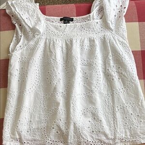 Sanctuary White Eyelet Blouse
